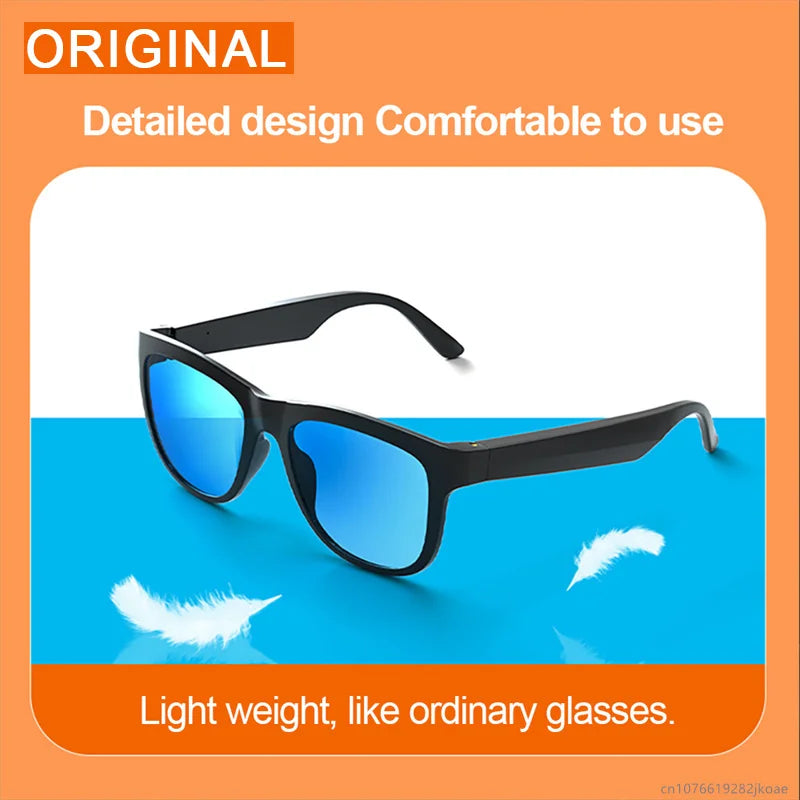 New Original Lecoo C8 Smart Glasses Headphone Wireless Bluetooth Sunglasses Outdoor Sport Earphone HD Mic Calling Headset 120Mah