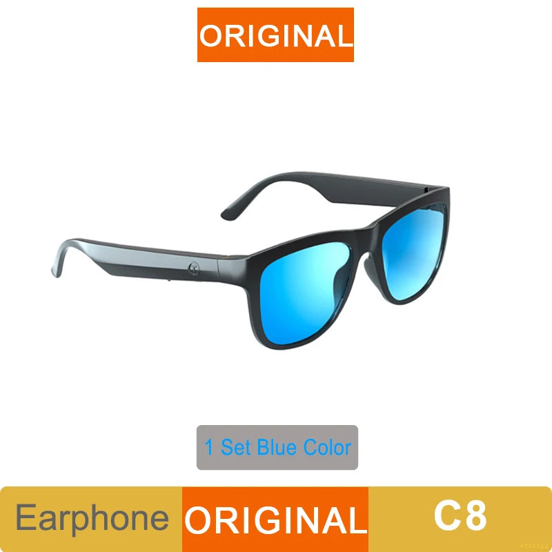 New Original Lecoo C8 Smart Glasses Headphone Wireless Bluetooth Sunglasses Outdoor Sport Earphone HD Mic Calling Headset 120Mah