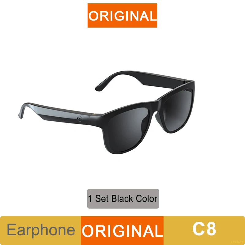New Original Lecoo C8 Smart Glasses Headphone Wireless Bluetooth Sunglasses Outdoor Sport Earphone HD Mic Calling Headset 120Mah